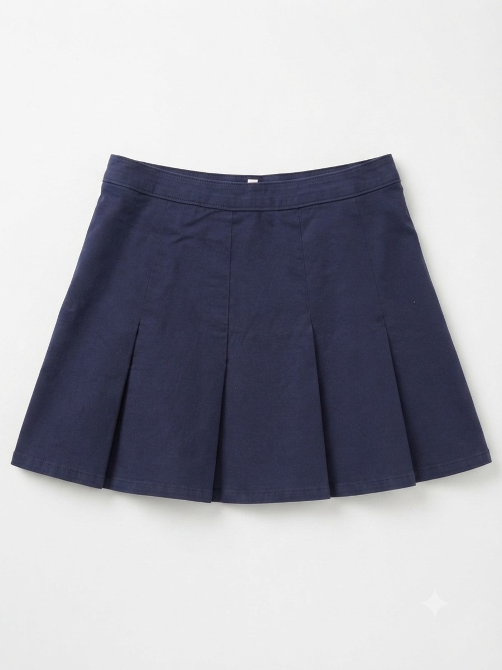 Vineyard Vines Navy Pleated Midi Skirt